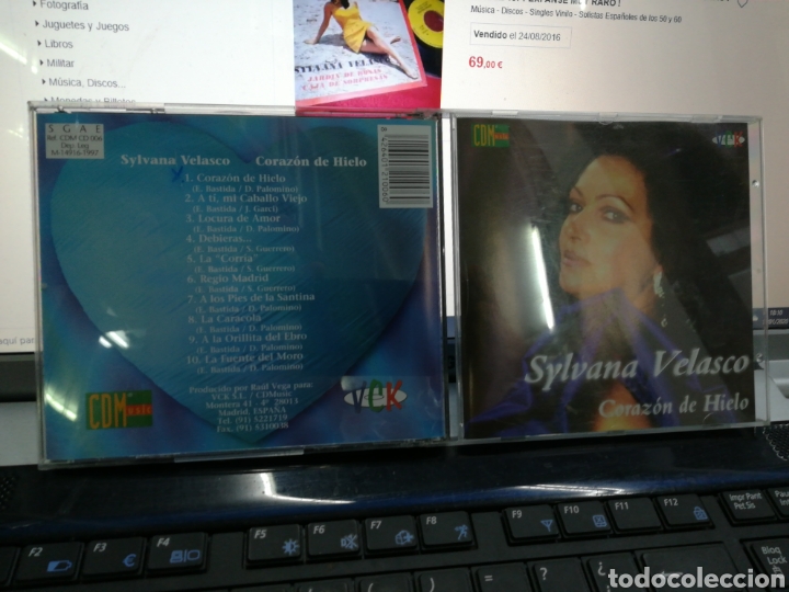 CDs de m&uacute;sica: Sylvana Velasco cd coraz&oacute;n de hielo 1997 - Foto 1