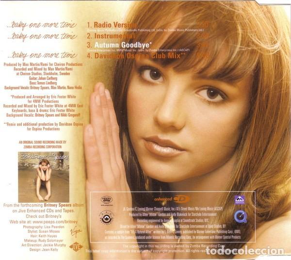 CDs de m&uacute;sica: Britney Spears - Baby one more time - Foto 2