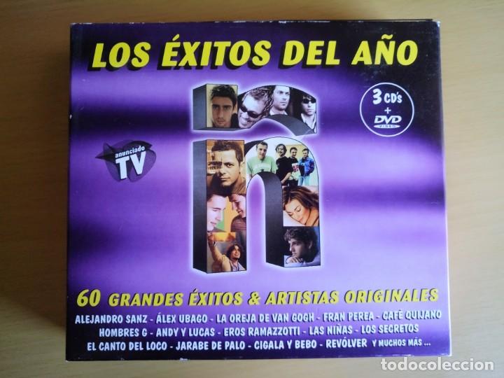 CDs de m&uacute;sica: LOS EXITOS DEL A&Ntilde;O 2003. 3 CD,s + 1 DVD. ORIGINAL. - Foto 1