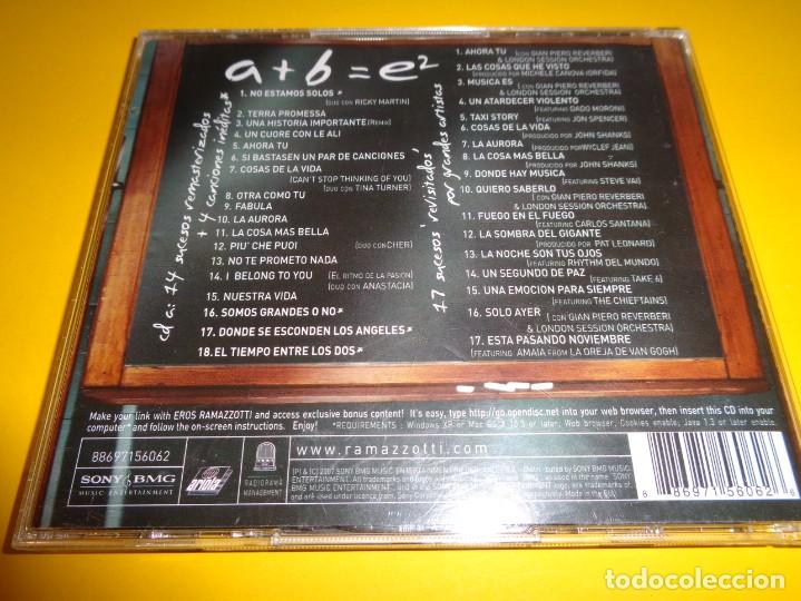 CDs de m&uacute;sica: EROS RAMAZZOTTI / E2 / GRANDES &Eacute;XITOS / LO MEJOR DE / 2 CD - Foto 2