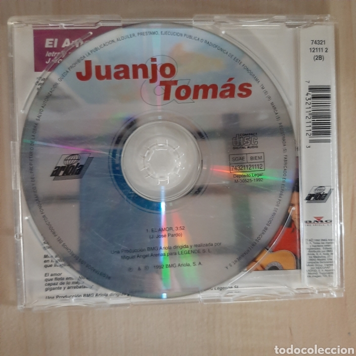CDs de m&uacute;sica: Juanjo & Tomas / El Amor - Foto 2
