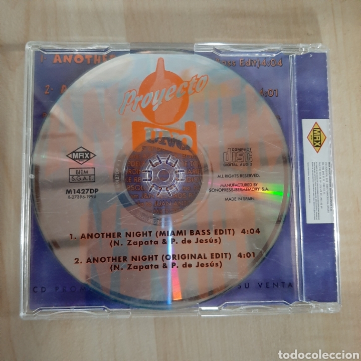 CDs de m&uacute;sica: Proyecto Uno / Another Night - Foto 2