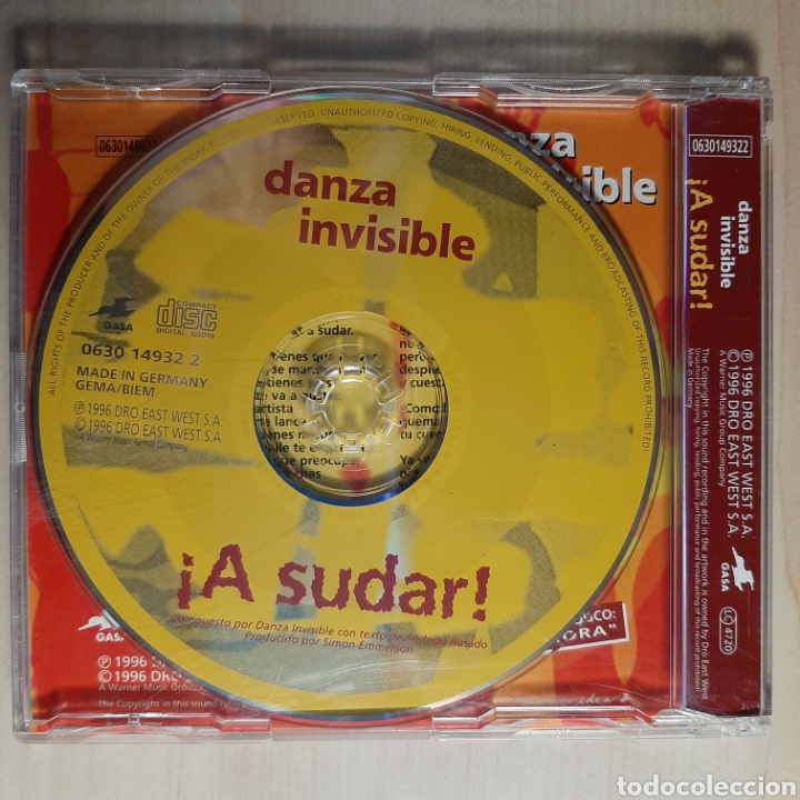 CDs de m&uacute;sica: Danza Invisible / &iexcl; A sudar ! - Foto 2