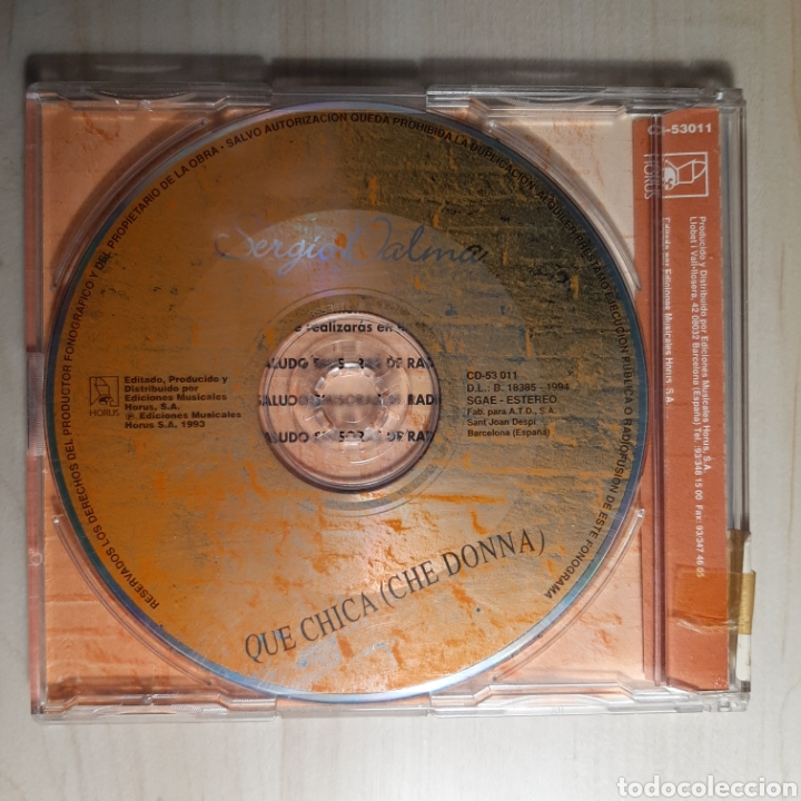 CDs de m&uacute;sica: Sergio Dalma / Que Chica / Che Donna - Foto 2
