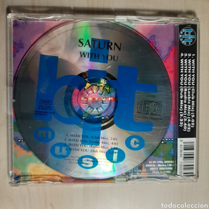 CDs de m&uacute;sica: Saturn / With You - Foto 2