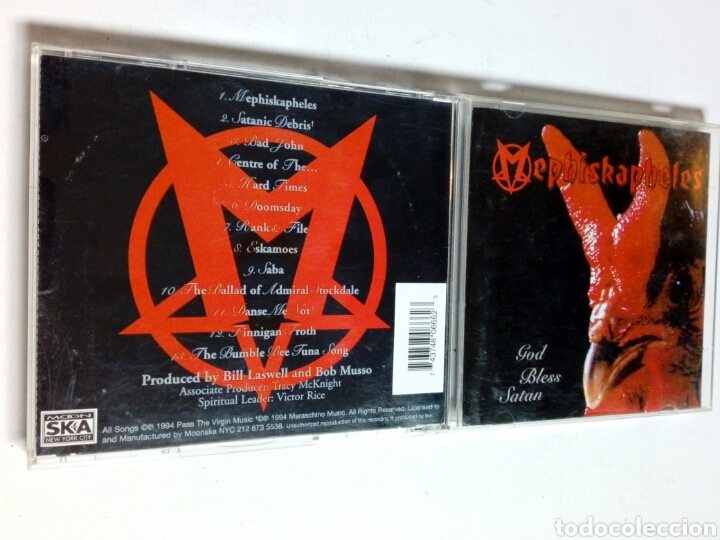 CDs de Música: CD - MEPHISKAPHELES - God bless Satan (Moon Ska, 1994) - Ska Punk - - Foto 4 - 191338745