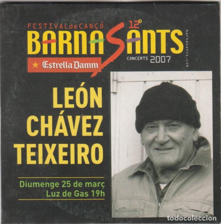 CDs de m&uacute;sica: Le&oacute;n Ch&aacute;vez Teixeiro cd Barnasants 2007 4 temas - Foto 1