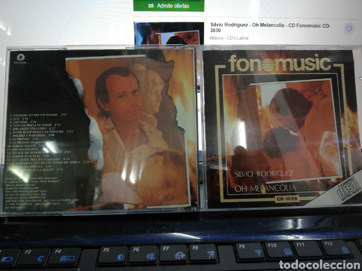 CDs de m&uacute;sica: Silvio rodriguez CD oh melancol&iacute;a 1988 - Foto 1