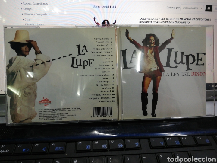 CDs de m&uacute;sica: La lupe CD la ley del deseo 1999 - Foto 1