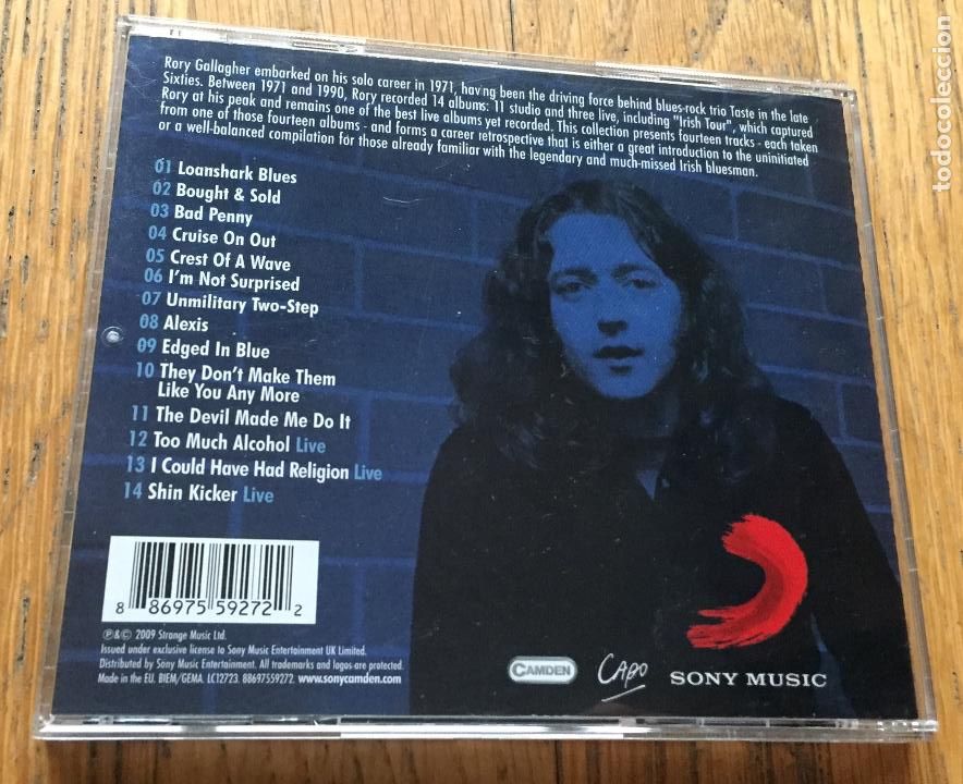 CDs de m&uacute;sica: RORY GALLAGHER, Etched In Blue CD - Foto 3