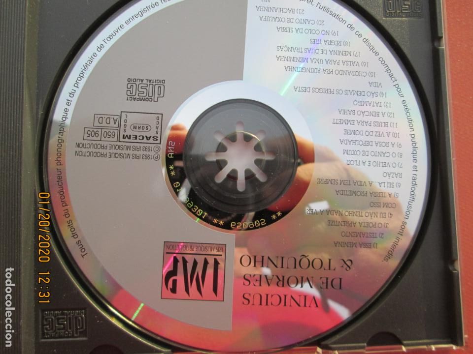 CDs de m&uacute;sica: VINICIUS DE MORALS & TOQUINHO - CD. - Foto 2