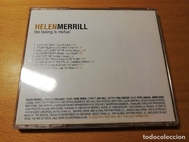CDs de m&uacute;sica: HELEN MERRILL. THE FEELING IS MUTUAL (CD) - Foto 3