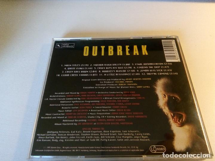 CDs de m&uacute;sica: outbreak - james Newton Howard - Foto 2