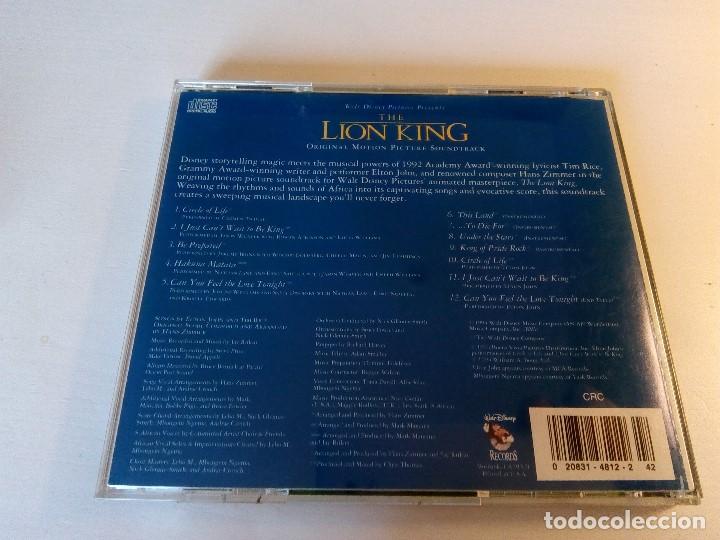 CDs de m&uacute;sica: LION KING - HANS ZIMMER - Foto 2