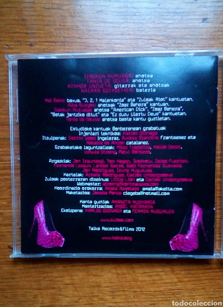 CDs de m&uacute;sica: Zuloak - Talka 026 kd, 2012. Euskal Herria. - Foto 3