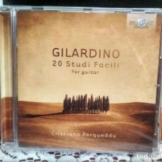 CDs de Música: CRISTIANO PORQUEDDU GILARDINO 20 STUDI FACILI FOR GUITAR CD ALBUM PRECINTADO PEPETO. Lote 192188475