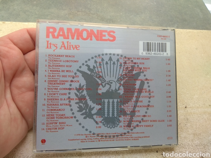 CDs de m&uacute;sica: CD Ramones - Its Alive - - Foto 2