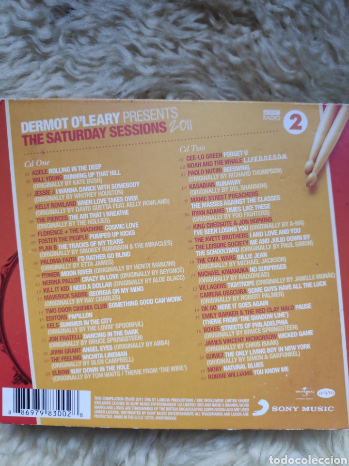 CDs de m&uacute;sica: The saturday sessions 2011 - Eclusive live sessions - Adele, Moby, Will Young, etc - Doble cd - Foto 4