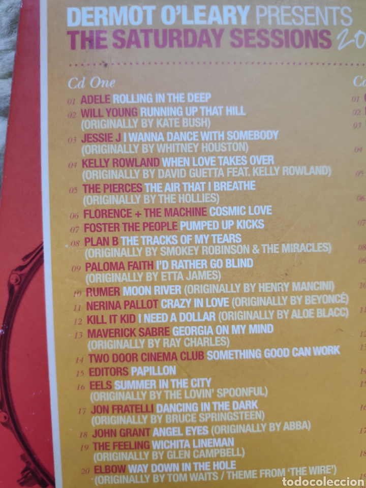 CDs de m&uacute;sica: The saturday sessions 2011 - Eclusive live sessions - Adele, Moby, Will Young, etc - Doble cd - Foto 5
