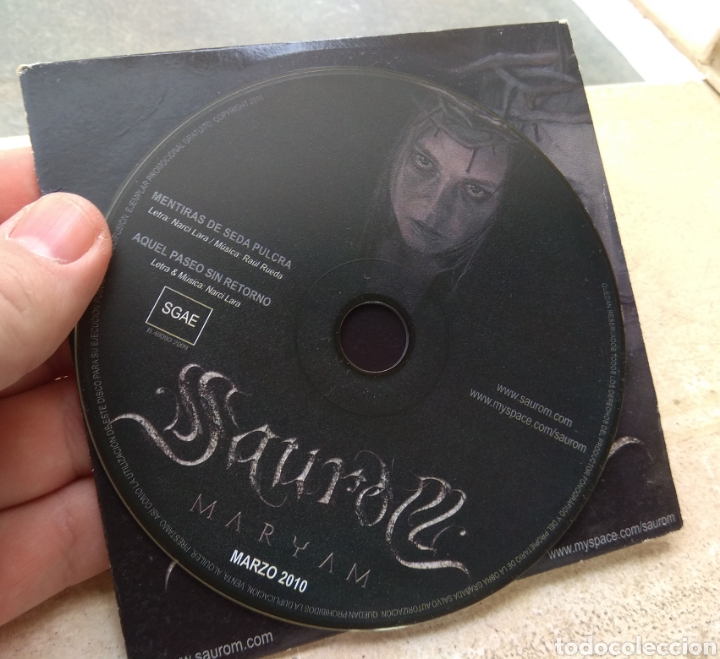 CDs de m&uacute;sica: Saurom - Maryam - CD Single Promo - - Foto 3
