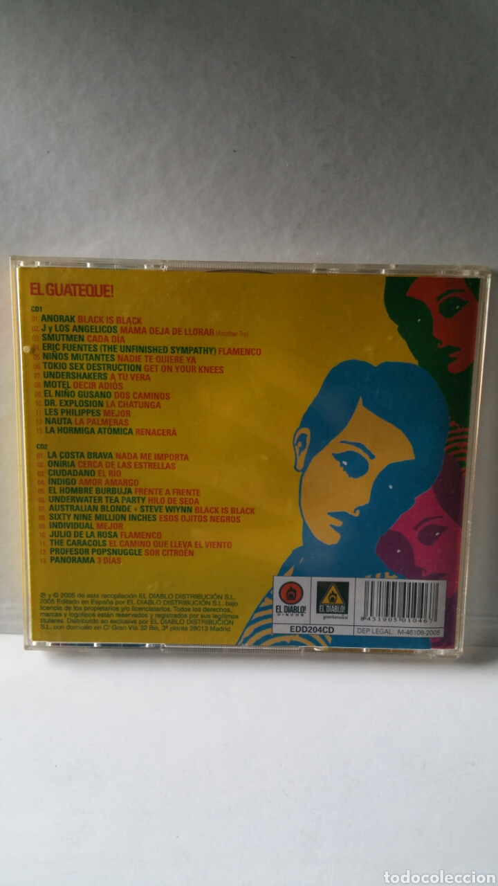 CDs de m&uacute;sica: El guateque, &eacute;xitos espa&ntilde;oles de los 60 y 70 en versi&oacute;n indi, cd 2005. - Foto 2
