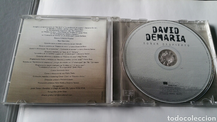 CDs de m&uacute;sica: David de mar&iacute;a, so&ntilde;ar despierto, cd 2003. - Foto 3
