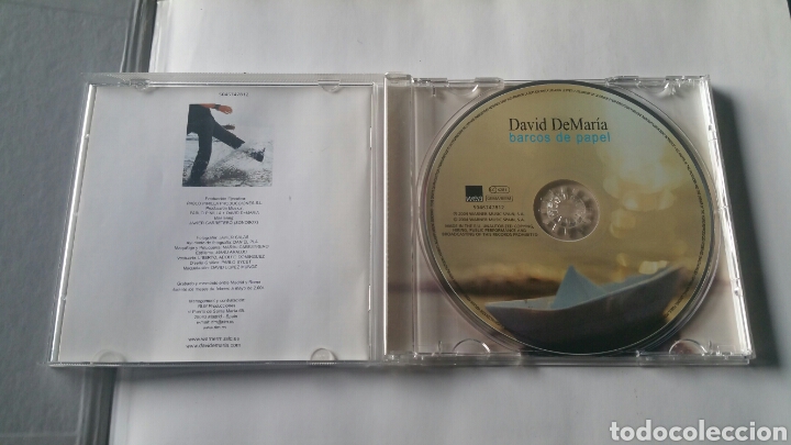 CDs de m&uacute;sica: David demaria, barcos de papel, cd 2004. - Foto 3