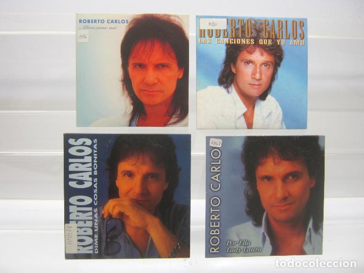 CDs de m&uacute;sica: LOTE 4 CD PROMO SINGLE ROBERTO CARLOS - Foto 1