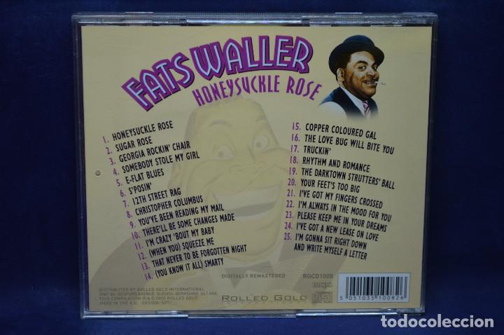 CDs de m&uacute;sica: FATS WALLER - HONEYSUCKLE ROSE - CD - Foto 2