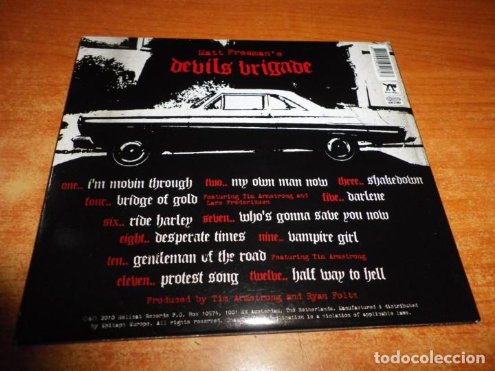 CDs de m&uacute;sica: DEVILS BRIGADE Devils brigade CD DIGIPACK DEL A&Ntilde;O 2010 MATT FREEMAN DE RANCID TIM ARMSTRONG 10 TEMAS - Foto 3