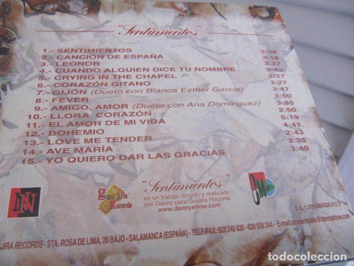 CDs de m&uacute;sica: Danny-Sentimientos-DIGIPACK+LIBRETO - Foto 5
