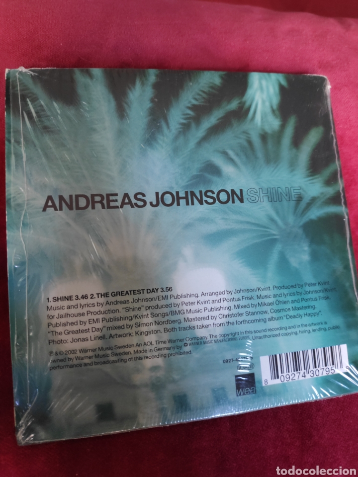 CDs de m&uacute;sica: Andreas Johnson - Shine - Cd single - Foto 2