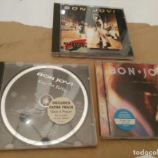 CDs de Música: BON JOVI - RUNAWAY - 7800º FAHRENHEIT - KEEP THE FAITH. Lote 192845593
