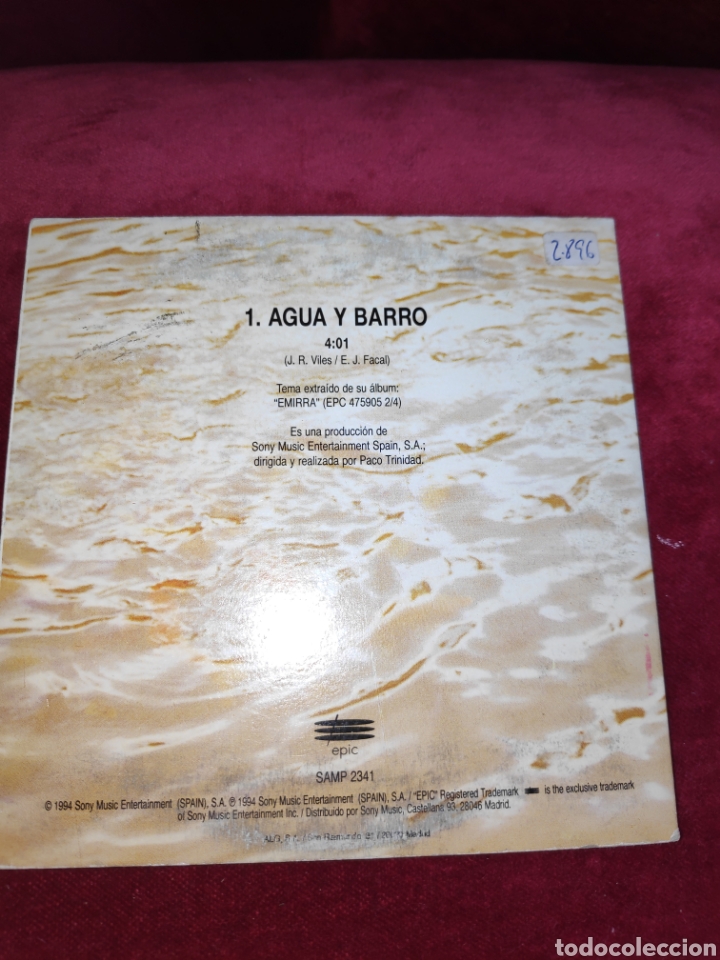 CDs de m&uacute;sica: Emirra - Agua y barro - CD single - Foto 2