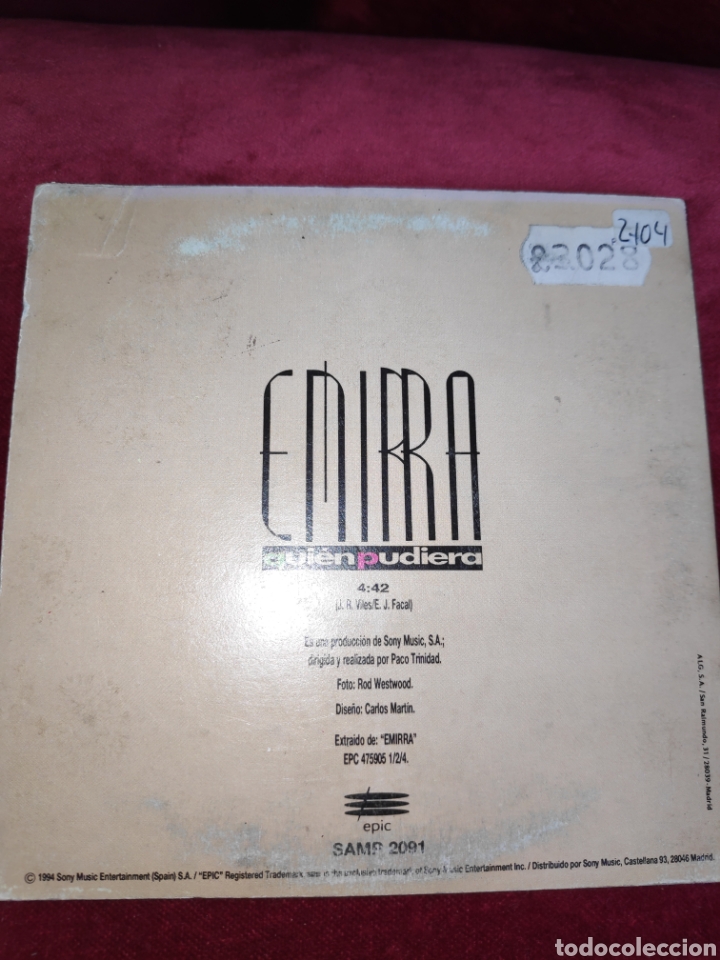 CDs de m&uacute;sica: Emirra - Quien pudiera - CD single - Foto 2