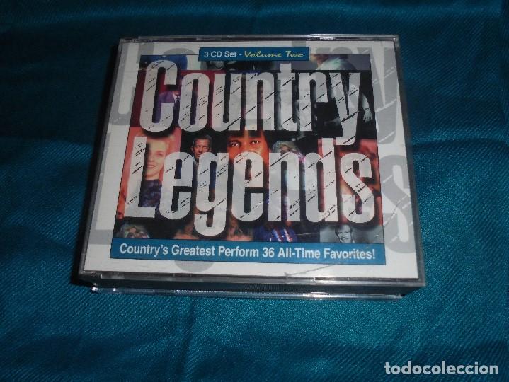 CDs de m&uacute;sica: COUNTRY LEGENDS. VOLUME TWO. 3 CD&acute;S. IMPECABLES - Foto 1