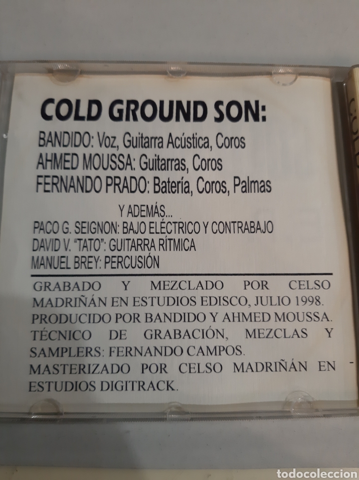 CDs de m&uacute;sica: Cd Cold Ground E.P vigo Galicia - Foto 3