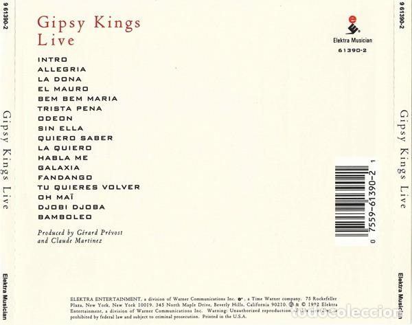 CDs de m&uacute;sica: Gipsy Kings - Live - CD - Foto 2
