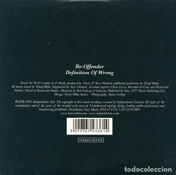 CDs de m&uacute;sica: Travis - Re offender - Foto 2