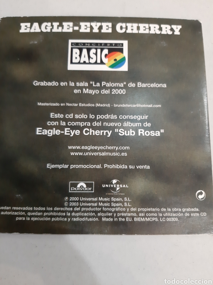 CDs de m&uacute;sica: 2003 Eagke Ete Cherry conciertos Basic - Foto 2
