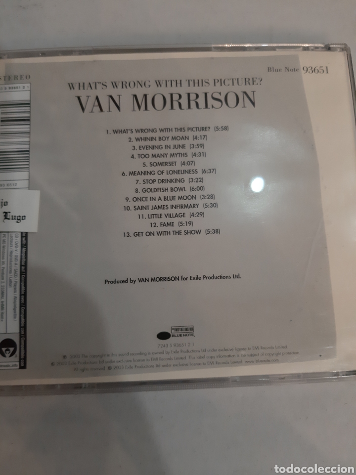 CDs de m&uacute;sica: 2003 Van Morrison Watts Wrong With This Picture - Foto 2