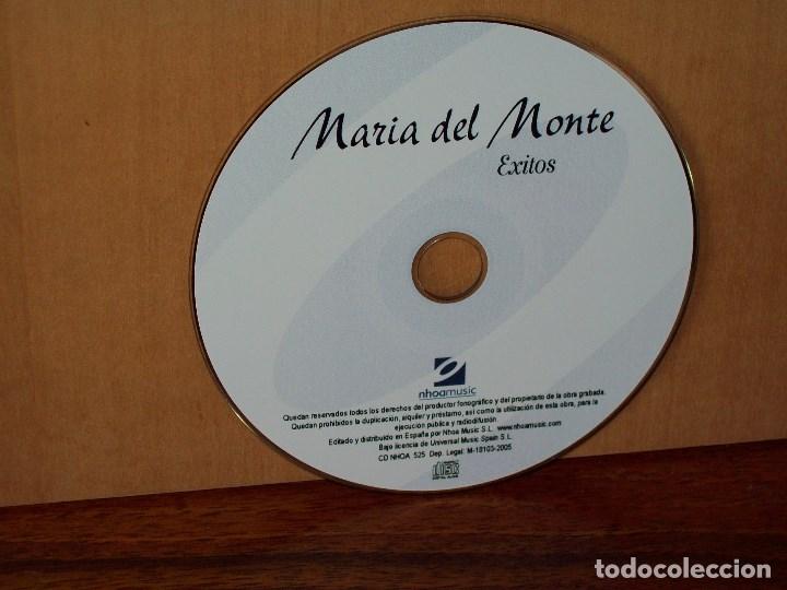 CDs de m&uacute;sica: MARIA  DEL  MONTE  -  EXITOS  -SOLO  CD  SIN  CARATULAS  COMO NUEVO - Foto 1