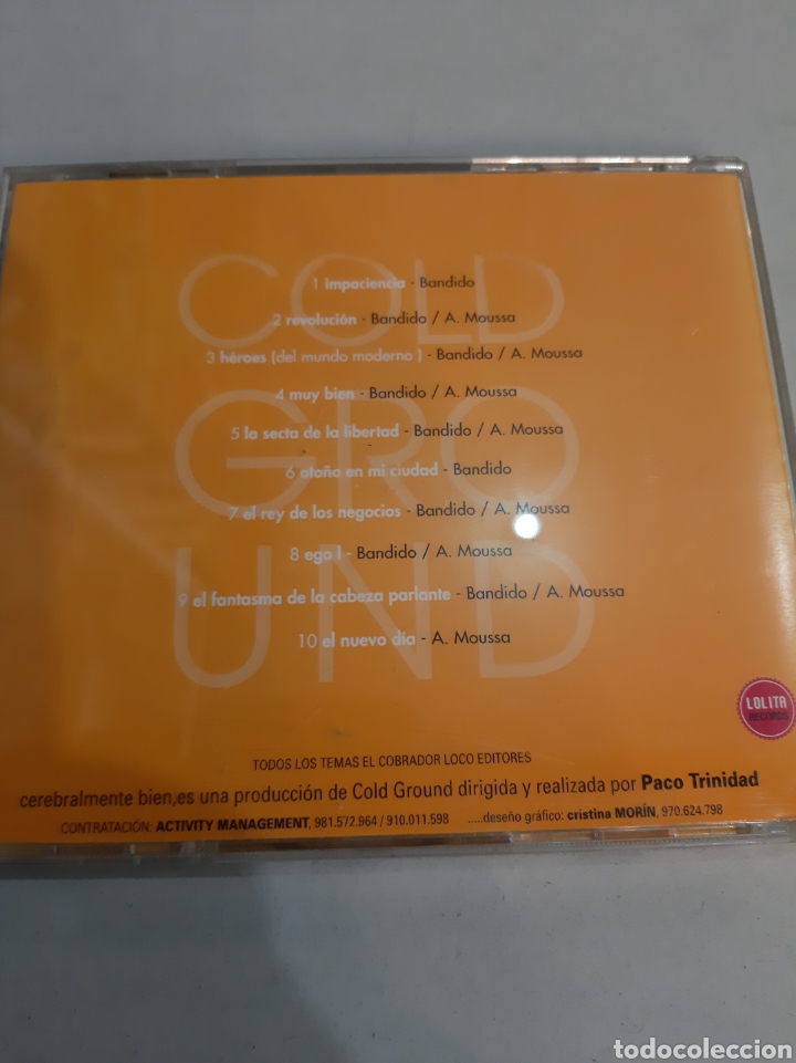 CDs de m&uacute;sica: Cd Cold Ground cerebralmente bien! - Foto 2