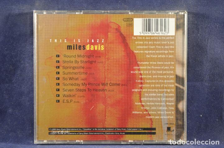 CDs de m&uacute;sica: MILES DAVIS - THIS IS JAZZ ACUOSTIC - CD - Foto 2