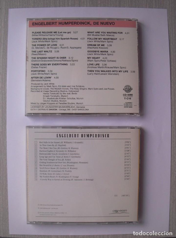 CDs de m&uacute;sica: LOTE 2 CD&acute;s ENGELBERT HUMPERDINCK - Foto 2