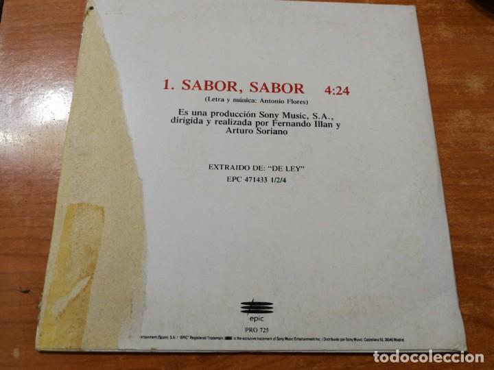 CDs de Música: ROSARIO FLORES Sabor sabor CD SINGLE PROMO EDICION ESPECIAL CADENA SER TEMA DE ANTONIO FLORES - Foto 2 - 193572635