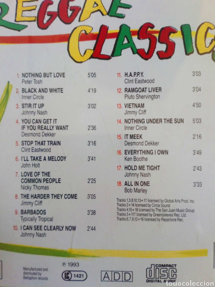 CDs de m&uacute;sica: Reggae classics. CD - Foto 2