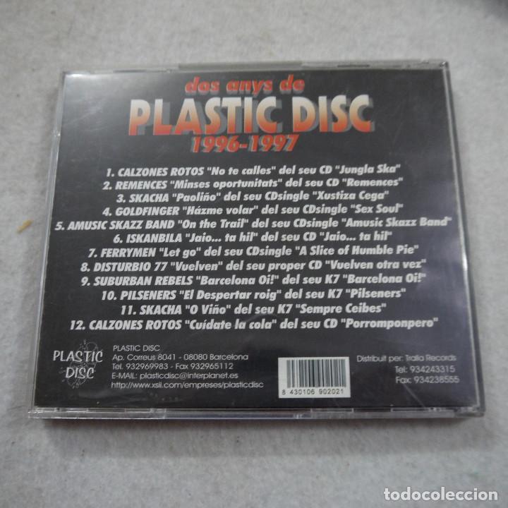 CDs de m&uacute;sica: DOS ANYS DE PLASTIC DISC 1996-1997 - CD - Foto 2