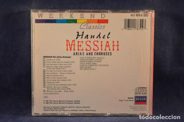 CDs de m&uacute;sica: HANDEL MESSIAH - ARIAS AND CHORUSES - CD - Foto 2