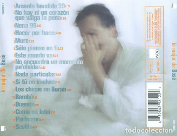 CDs de m&uacute;sica: Miguel Bos&eacute; - Lo Mejor - CD - Foto 2